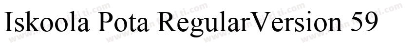 Iskoola Pota RegularVersion 590字体转换